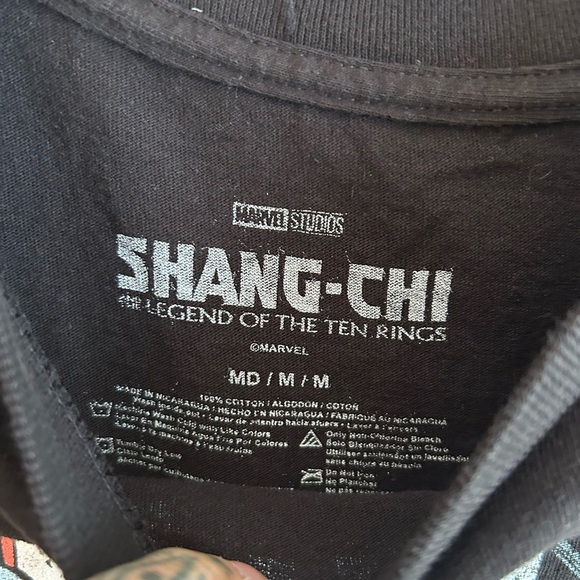 Marvel Shang-Chi Black and Red Graphic Tee M - Picture 6 of 10